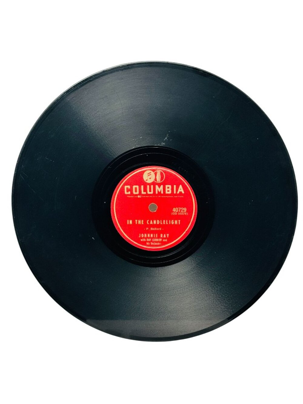Johnnie Ray’s In The Candlelight 10 Inch Shellac 78 RPM Columbia Records 40729